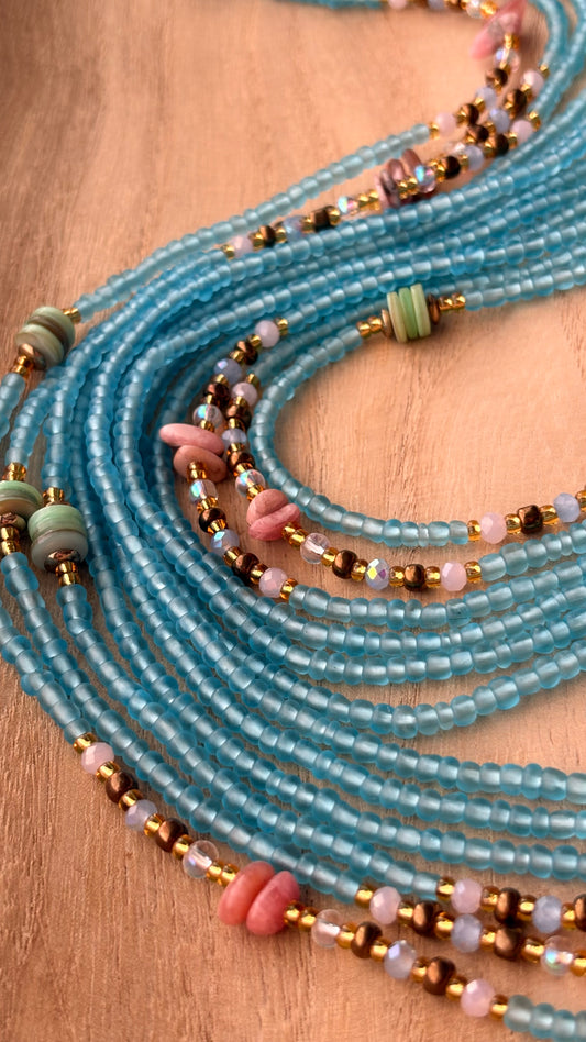 Healing Tide | Two-Strand Waist Bead Set
