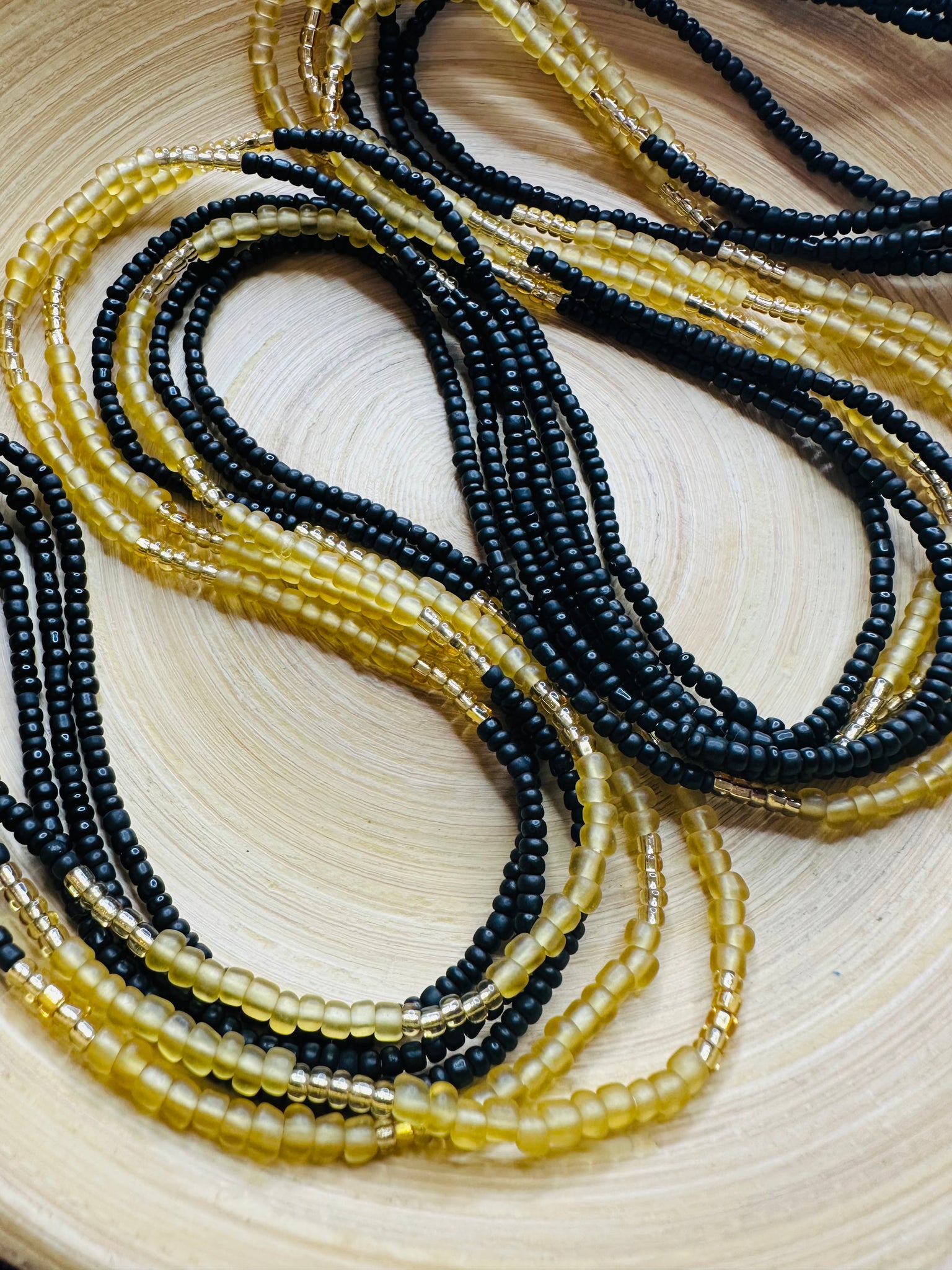 Black & Yellow Journey Beads
