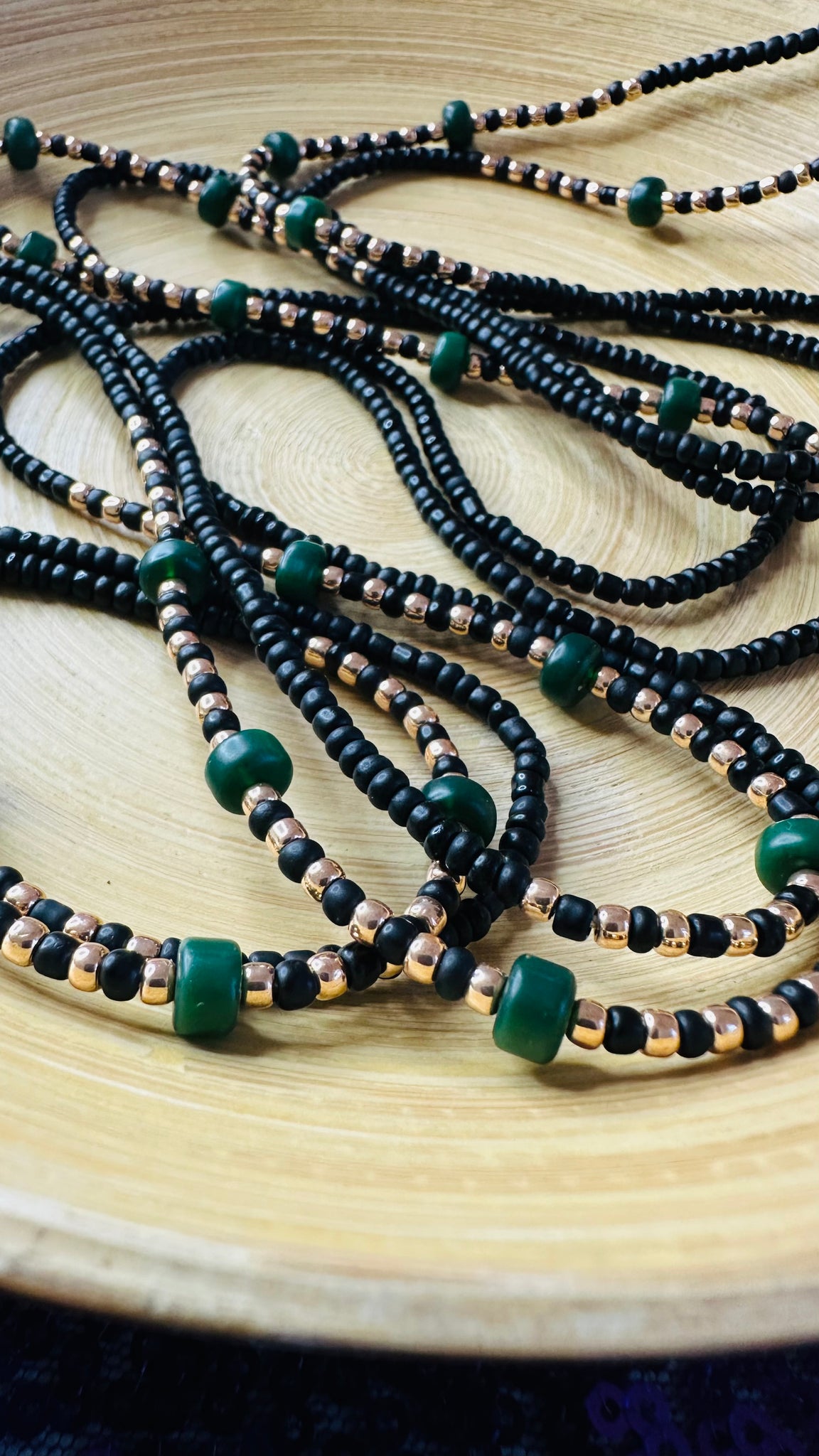 Black & Green Jewel Journey Beads