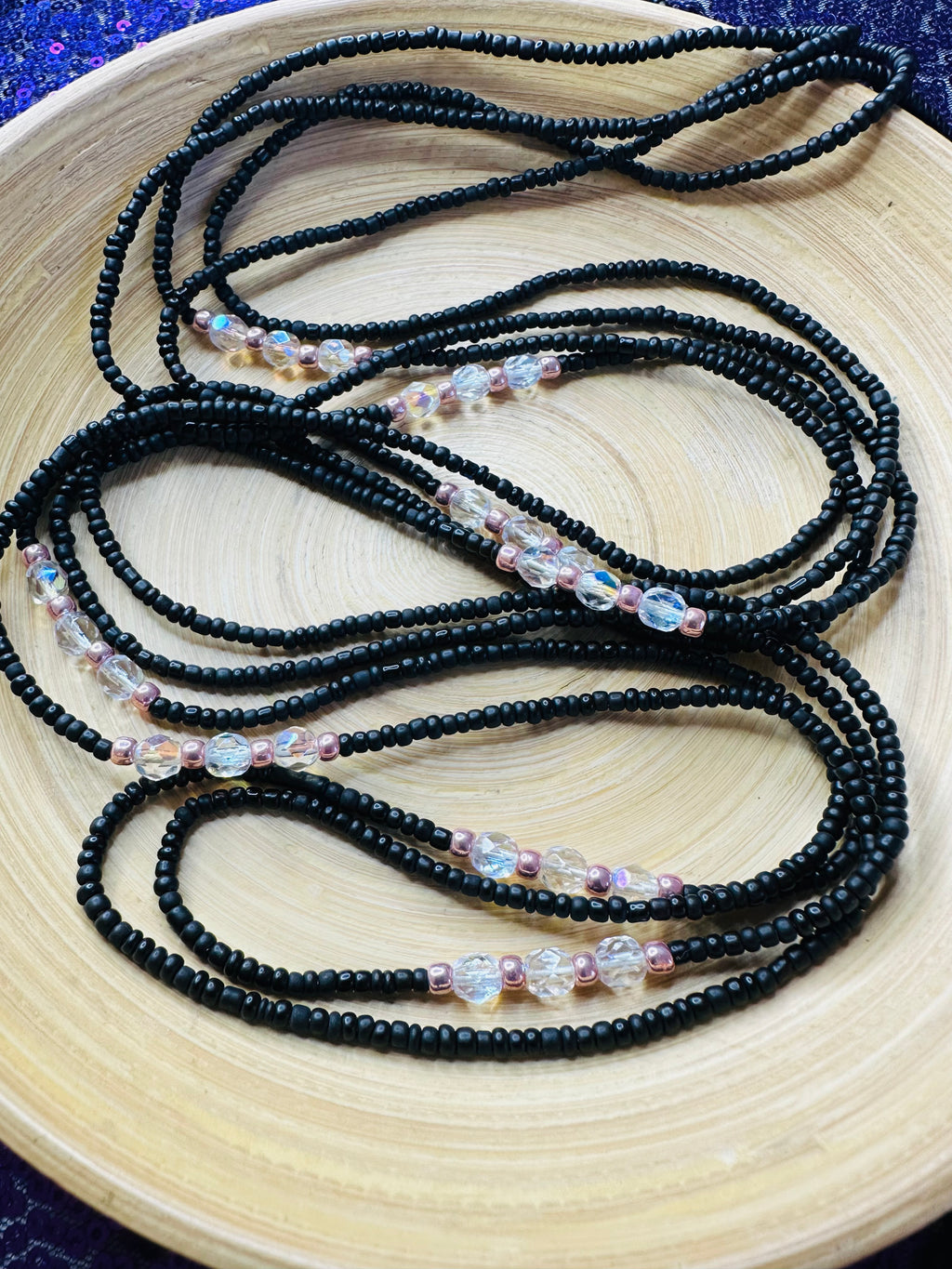 Black & Crystal Journey Beads