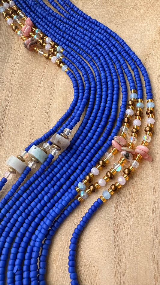 Healing Tide | Two-Strand Waist Bead Set