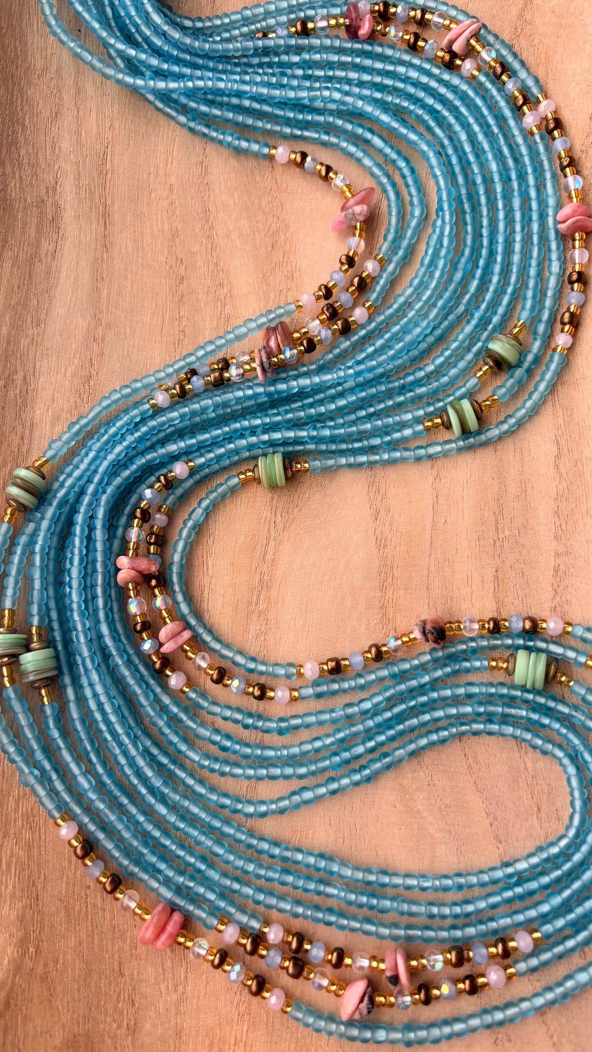 Healing Tide | Two-Strand Waist Bead Set