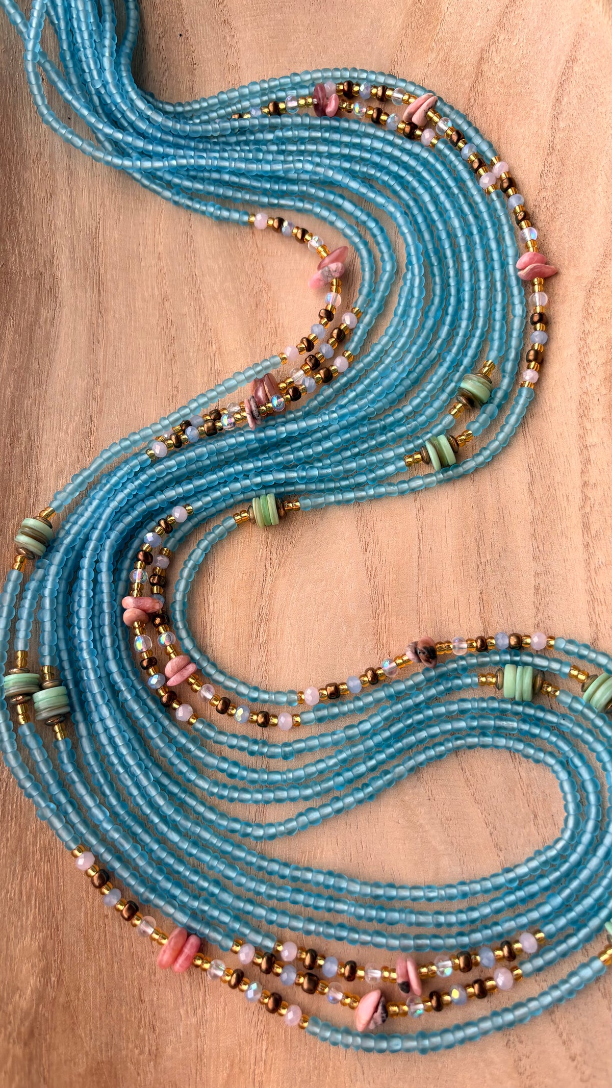 Healing Tide | Two-Strand Waist Bead Set
