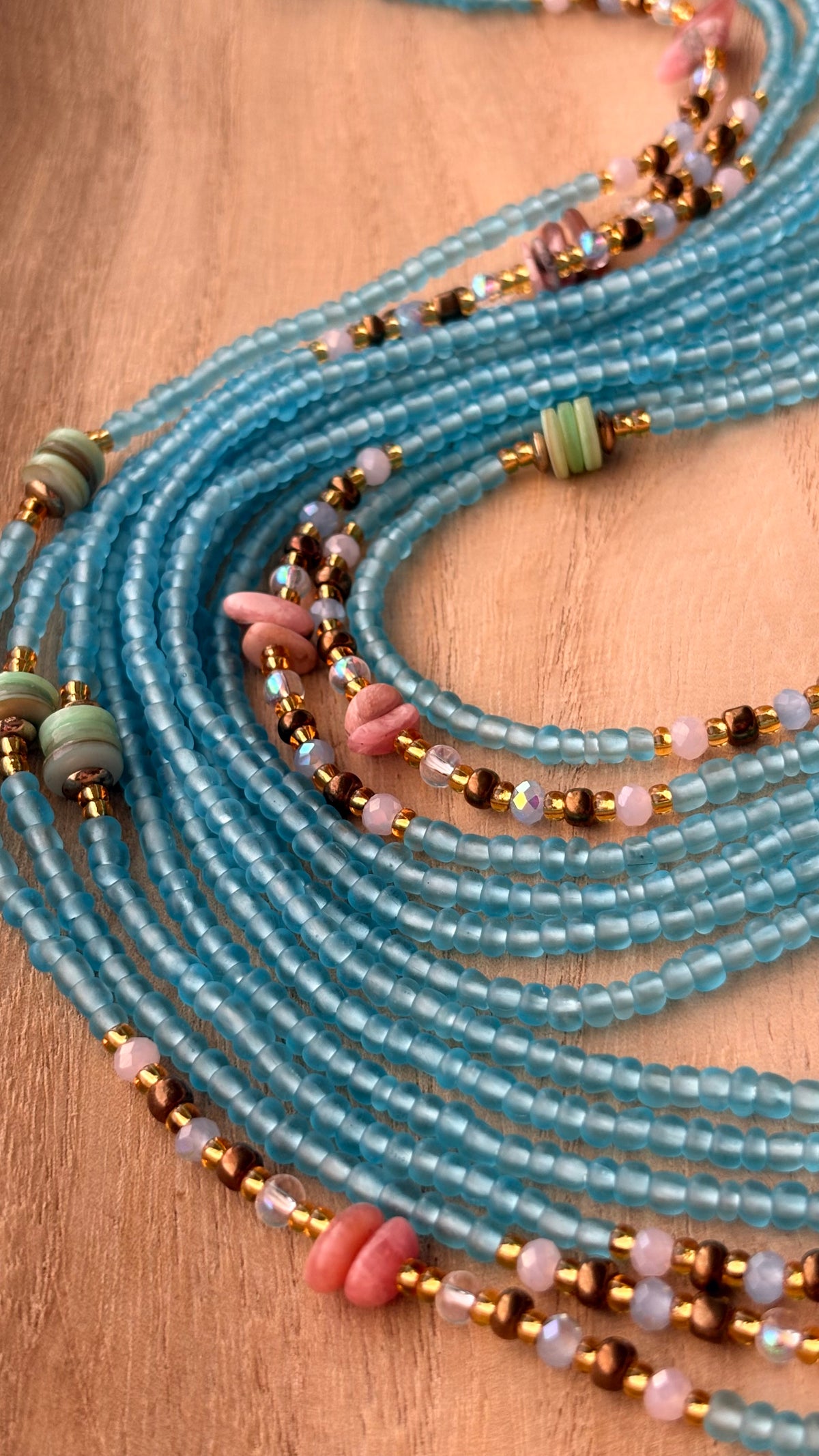 Healing Tide | Two-Strand Waist Bead Set