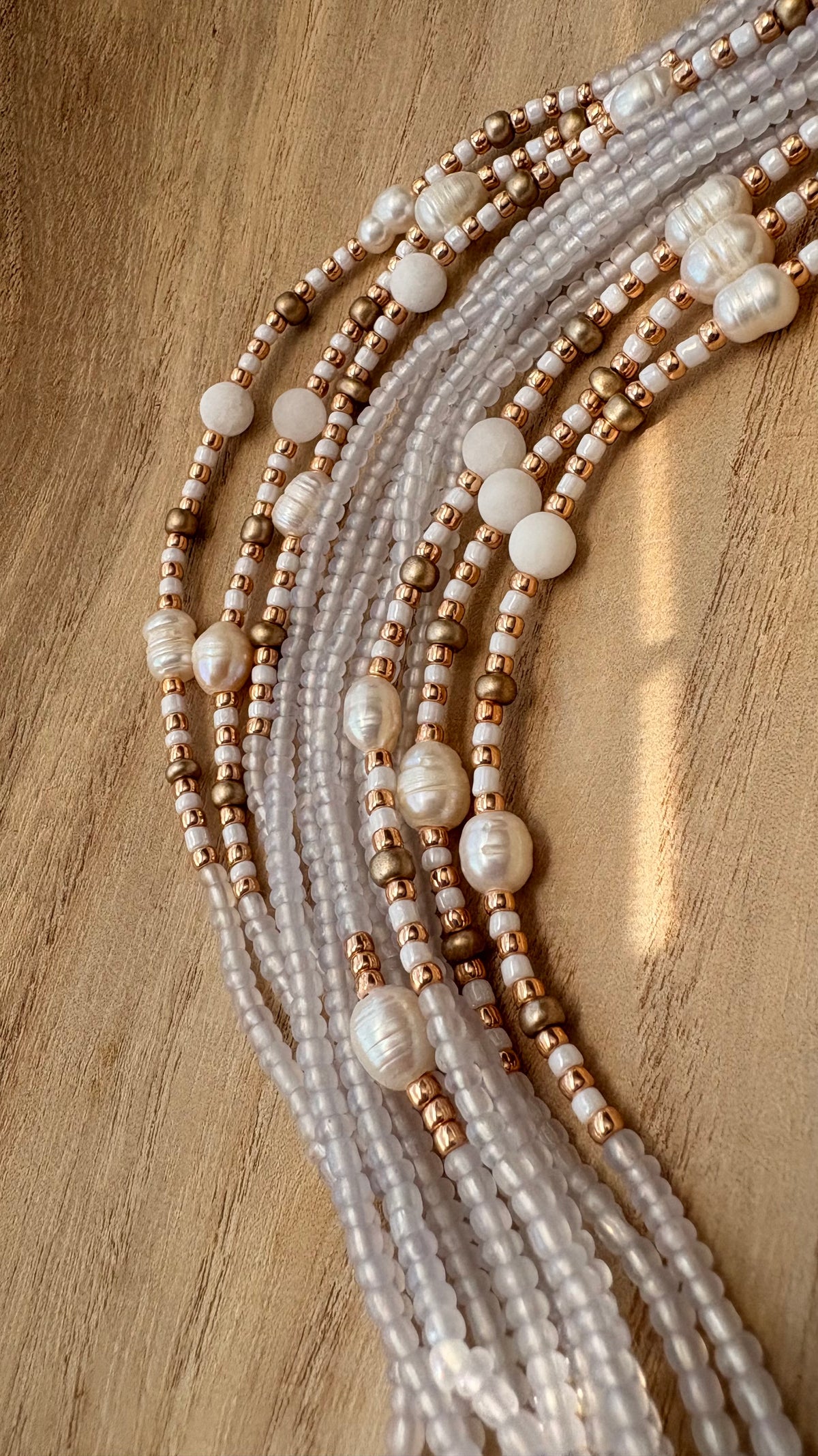 Blue Sanctuary |Two-Strand Waist Bead Set