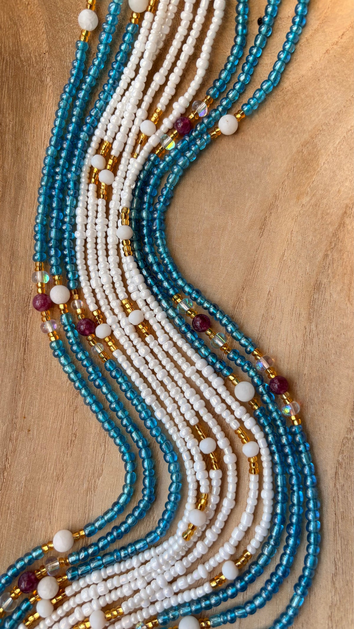 Tidal Peace |Two-Strand Waist Bead Set